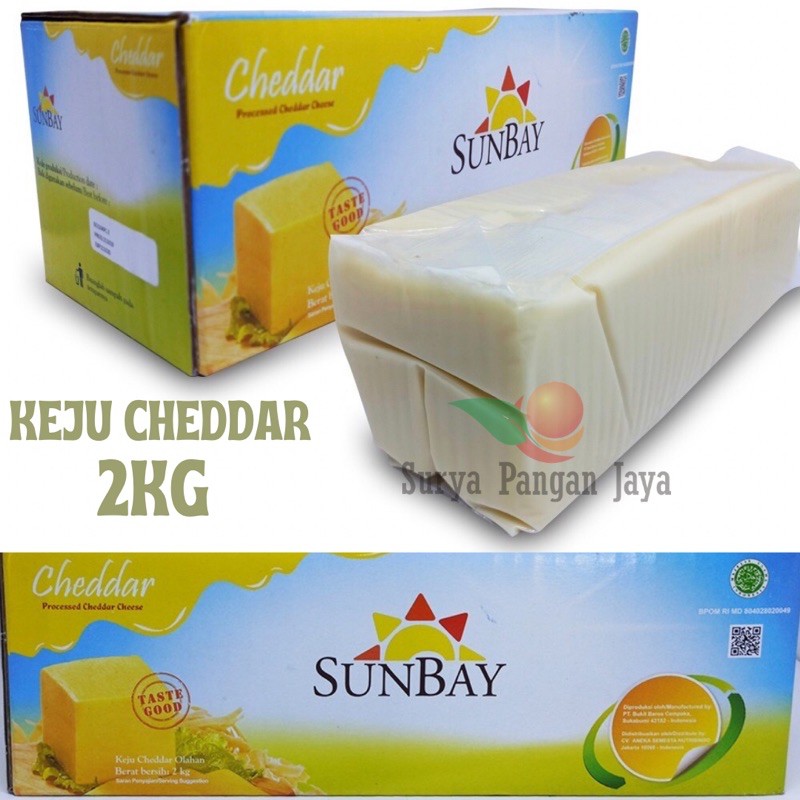 

Sunbay Keju cheddar Cheese Hijau 2kg