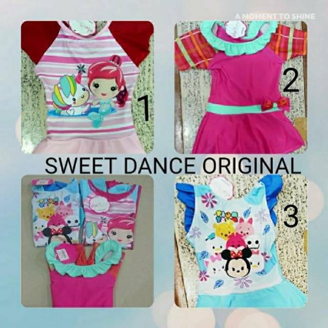 BAJU RENANG ANAK CEWEK USIA 6 BULAN - 1,5 TAHUN SWEET DANCE ORIGINAL