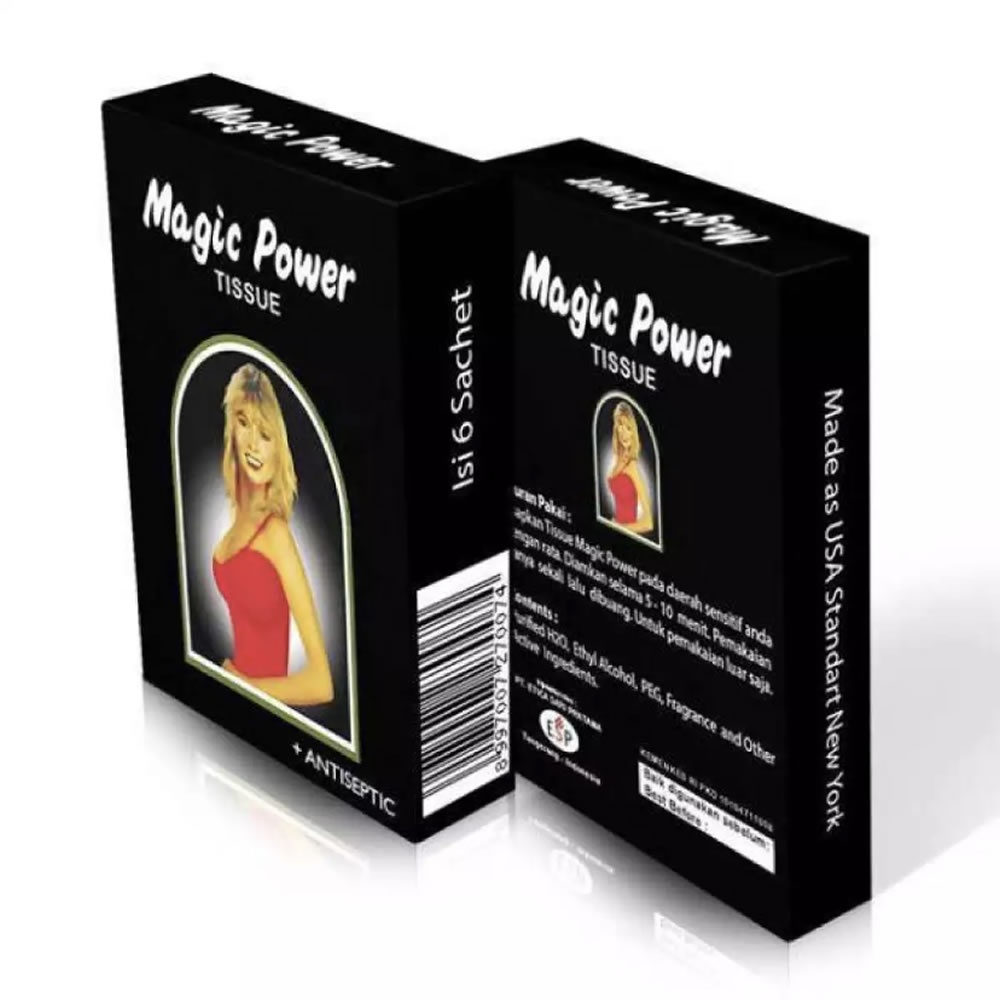 Tissue Magic Power Super Tisu Tissu Magic Man Antiseptic - 6 Pcs