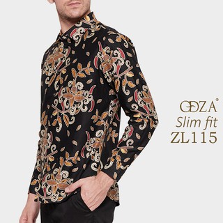 Odza Baju  Batik  Pria  Kemeja Batik  Pria  Lengan  Panjang  