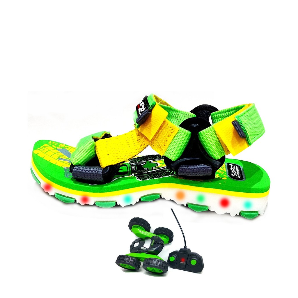 Sandal Gunung Anak LED 19-37 Berhadiah Mobil RC Sandal Gunung Anak LAMPU Sandal LED SendalAnak Gopro