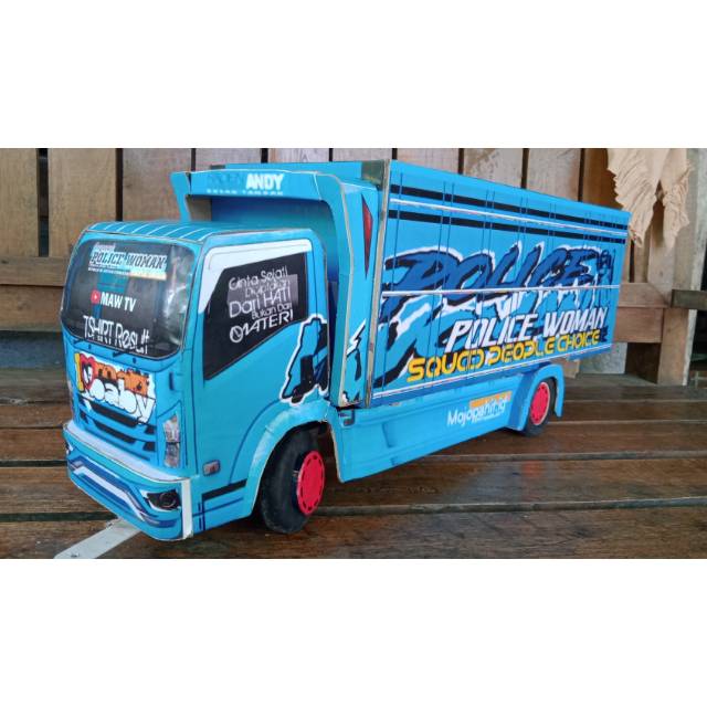 Miniatur Truck Oleng New Police Skala 1 16 Shopee Indonesia