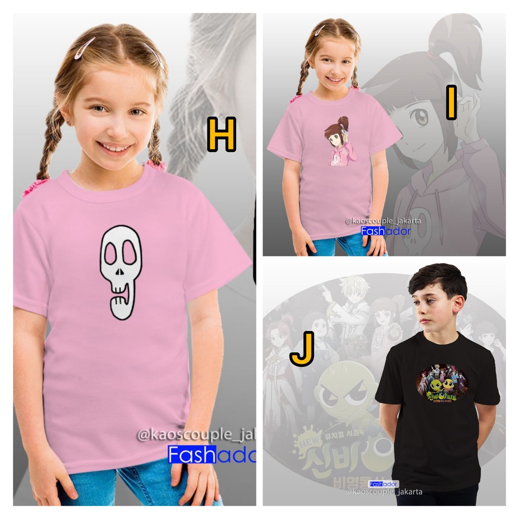 [BEST SELLER]  Kaos / Baju Anak Rumah Shinbi's House Korea the Haunted House Pink NET TV