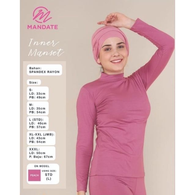 Manset Dalaman Baju Kaos Rayon XL Fit To  XXL ( Jumbo)