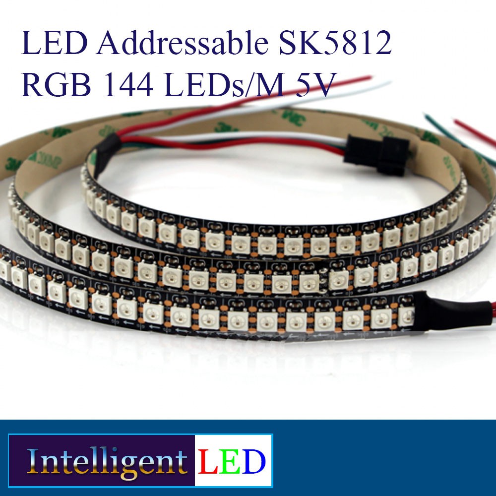 LED Addressable SK5812 / WS2812 RGB 144 LEDs/M 5V