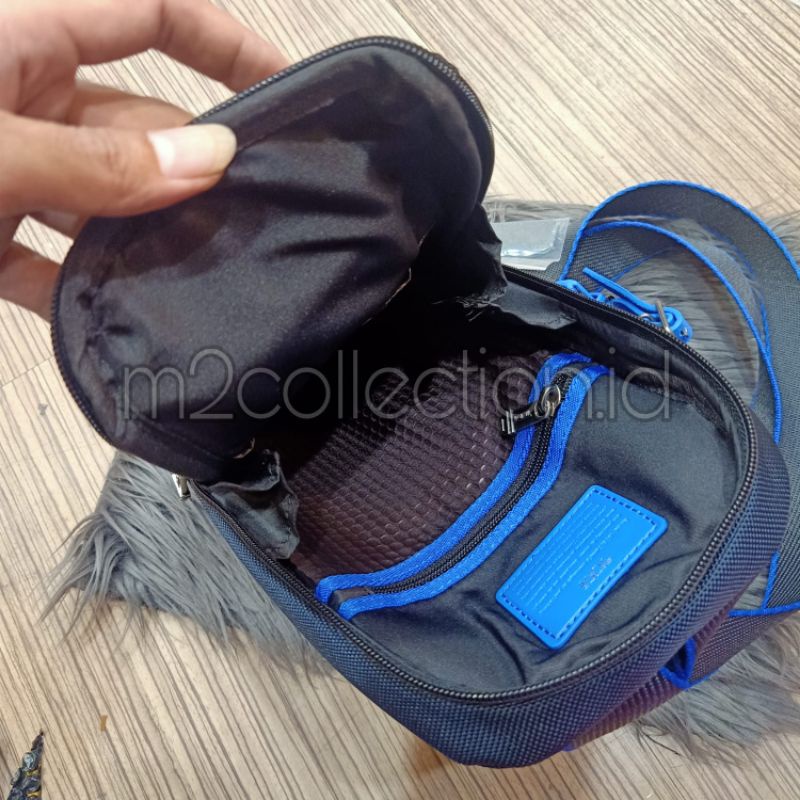 New Slingbag Fife Slim Blak List Navy Bodybag Tas Selempang Mirror Quality