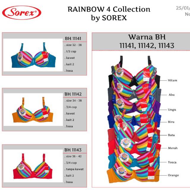 BRA RAINBOW SOREX
