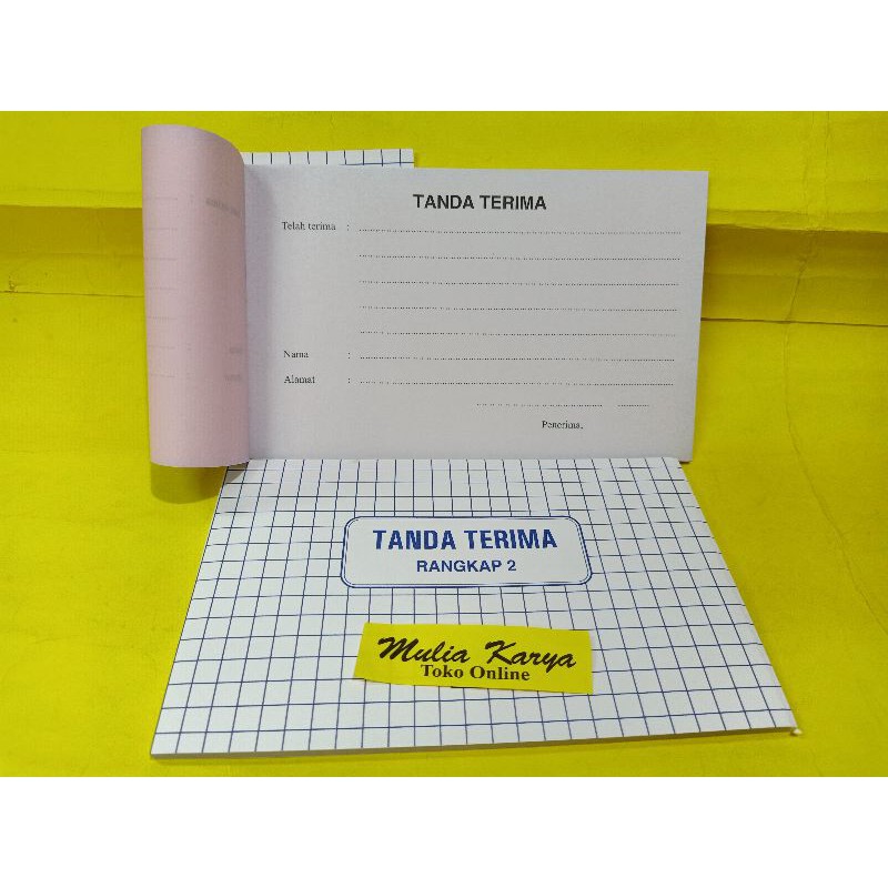 Buku Tanda Terima Rangkap 2 NCR Kecil  1/4 Folio