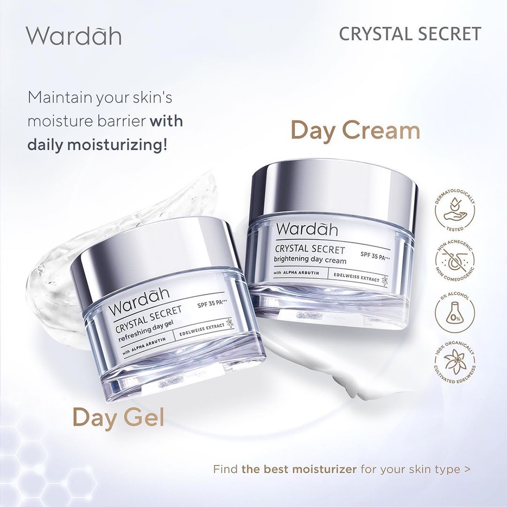 ❤ BELIA ❤ WARDAH White Crystal Secret Series | Day Night Eye Cream Brightening Essence Mask Scrub | Serum | Exfoliating | Hydrating | BABY BUNNY