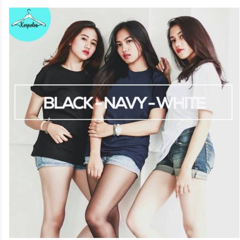 KAOS LENGAN PENDEK PRIA - WANITA KAOS LENGAN PENDEK - BAJU KAOS LENGAN PENDEK MURAH HITAM - KAOS