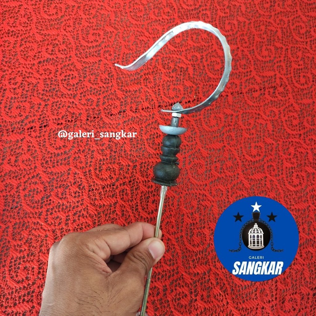 GANTUNGAN SANGKAR BURUNG CENLUNG BESAR MOTIF BINTIK CANTOLAN SANGKAR GANTUNGAN BURUNG BESI STAINLISH