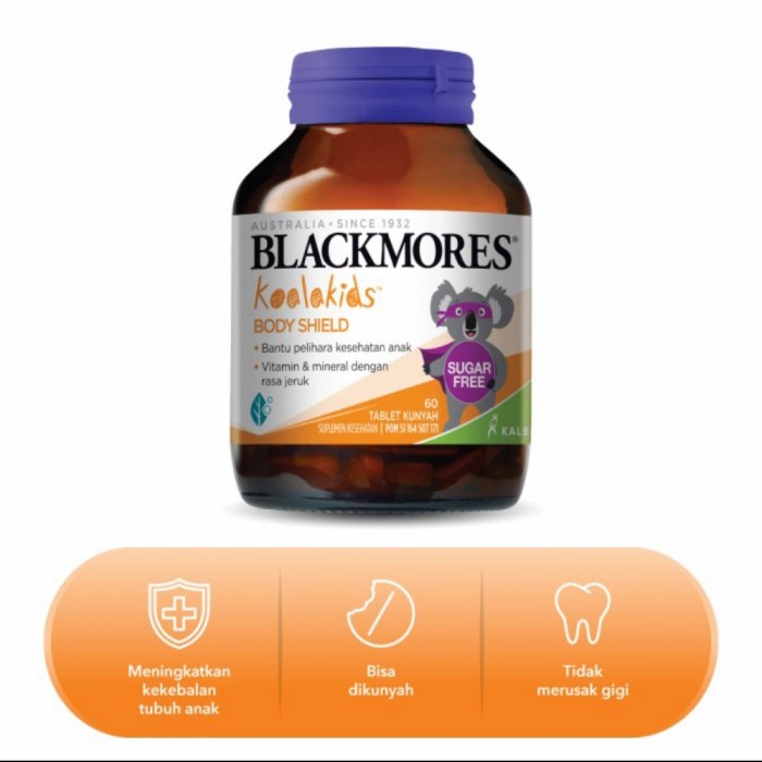 Blackmores Kids Body Shield Isi 60 Tablet / Blackmores Vitamin Anak Vit Anak -