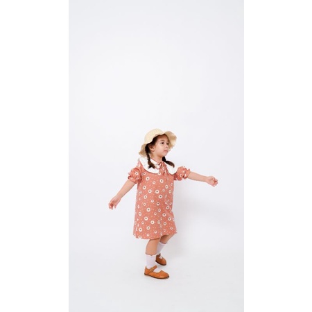 DAISY DRESS - Baju Setelan bunga motif kekinian Anak Bayi Baby Kids Cewek Perempuan syakila Lucu Murah 1 2 3 4-5