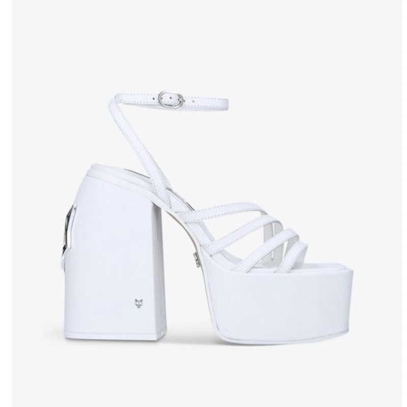 Naked Wolfe Jada White Leather Size 37