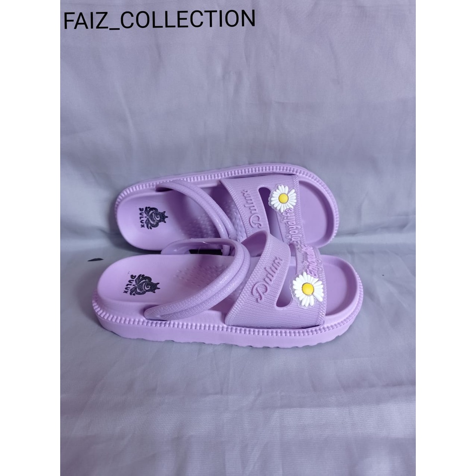 Sandal Jelly Selop Tali Wanita Dulux Tanggung Anak 323 C, Bahan Karet Terbaru Murah Meriah