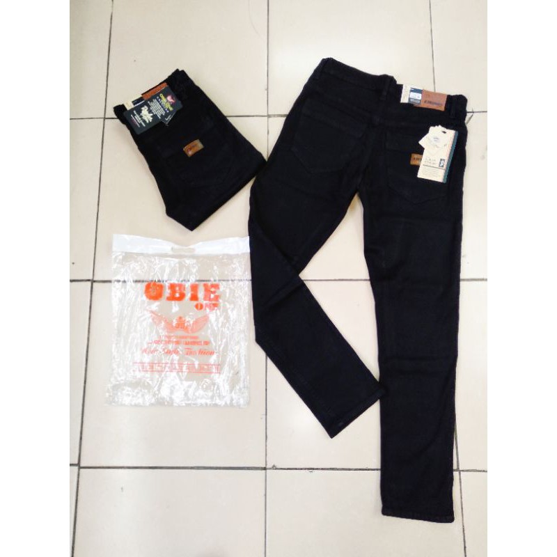 Celana panjang pensil hitam softjeans/Celana panjang skinny slim hitam panjang pria