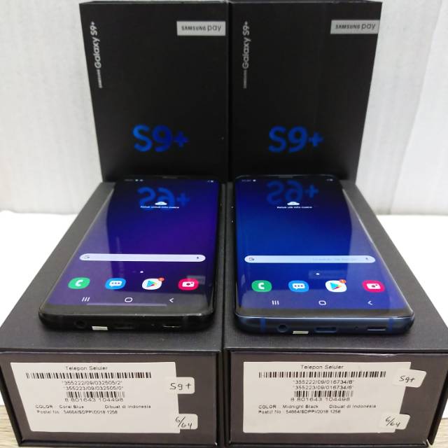 SAMSUNG GALAXY S9 Plus Ram 6/64GB Second Resmi Sein Lengkap Fullset Original