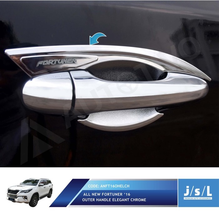 All New Fortuner Outer Handle Cover Elegant Chrome/Aksesoris Fortuner
