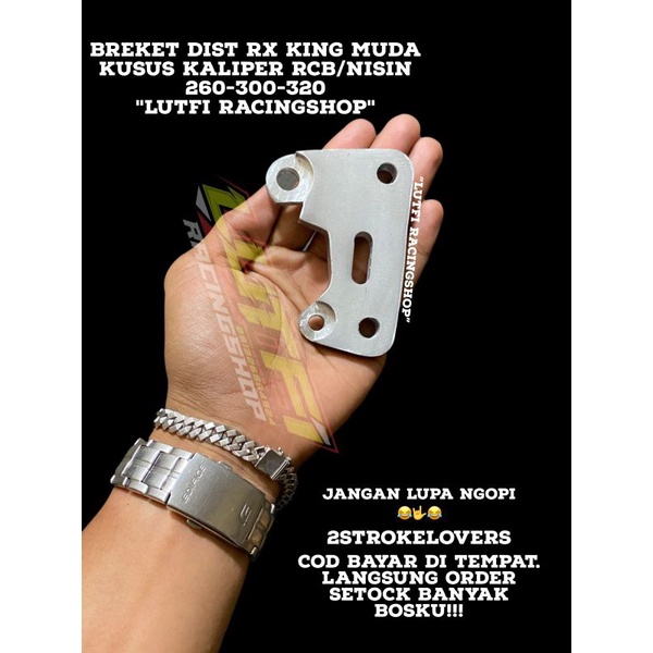 Breket Dist RX KING MUDA Kusus Kaliper Rcb 260 300 320 BONUS GANTUNGAN KUNCI TOKO