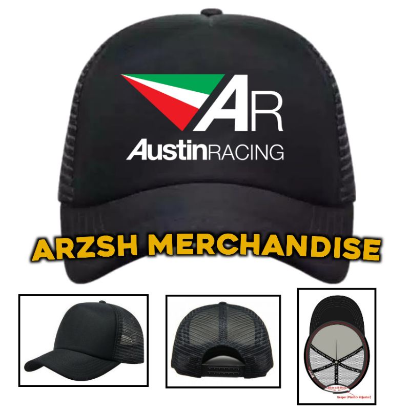 Topi Austin Racing - Topi Trucker Jaring Austin Racing