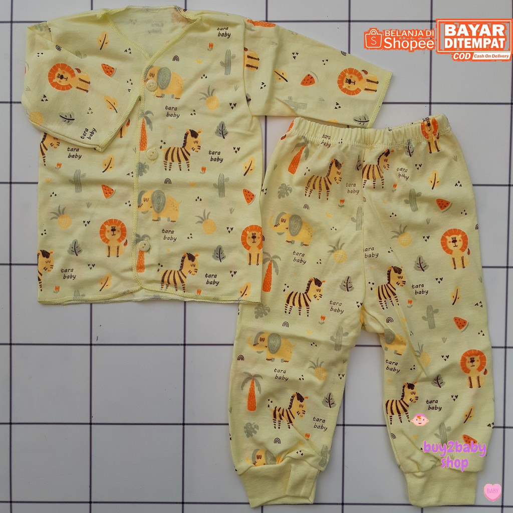 Setelan piyama panjang Tara Baby Zoo Series usia 0-3 Bulan 1 PCS