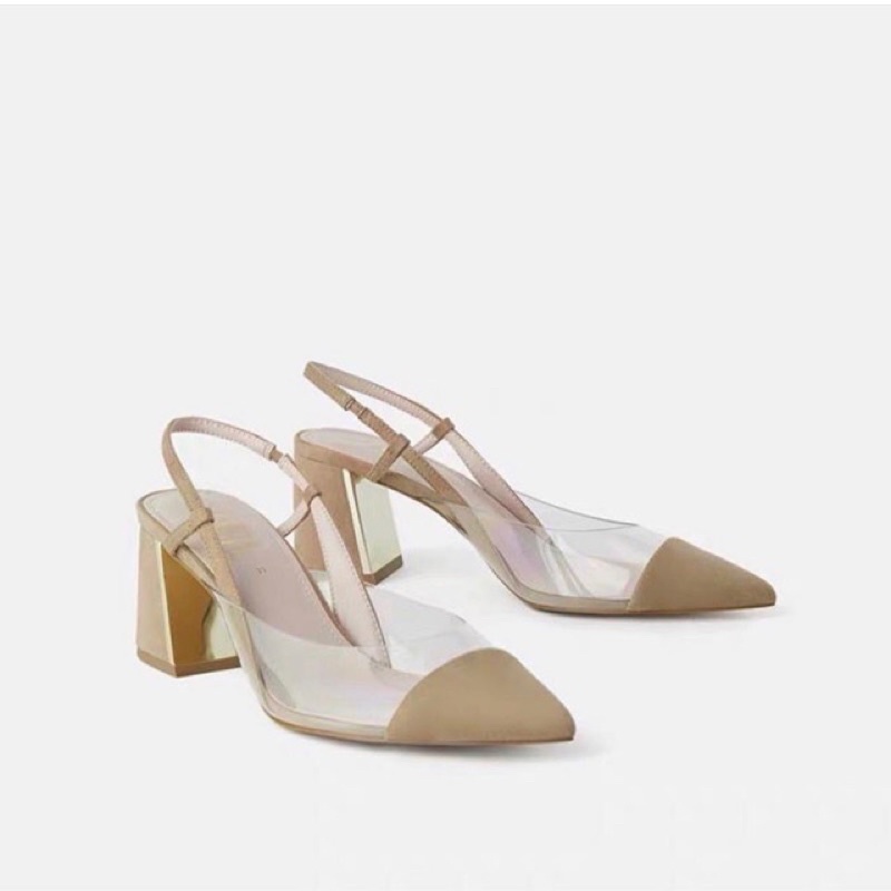 Zara Basic Heels Khaki (Zr)