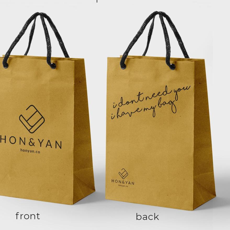 

『8.8 F⚡ASH SALE』 [HONYAN] Paper Bag Gift Tebal Hon&Yan Tas Kertas Kado Hadiah grosir