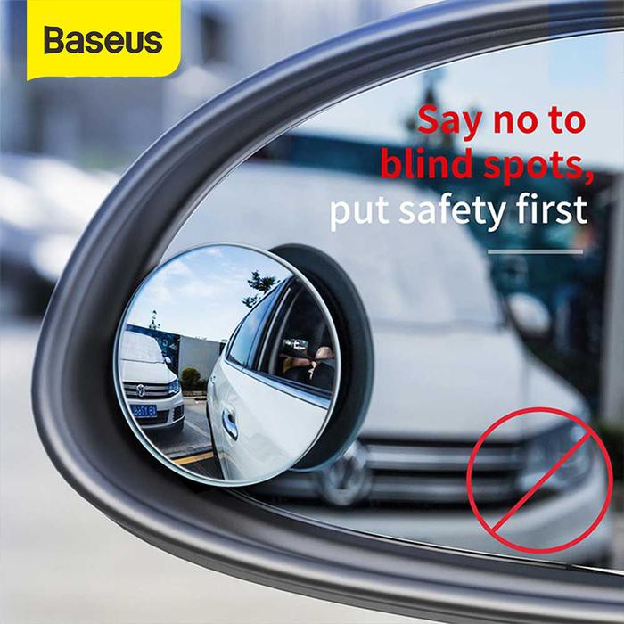 Baseus Wide Angle Blind Spot Car Mirror - Kaca Spion Mini Cembung