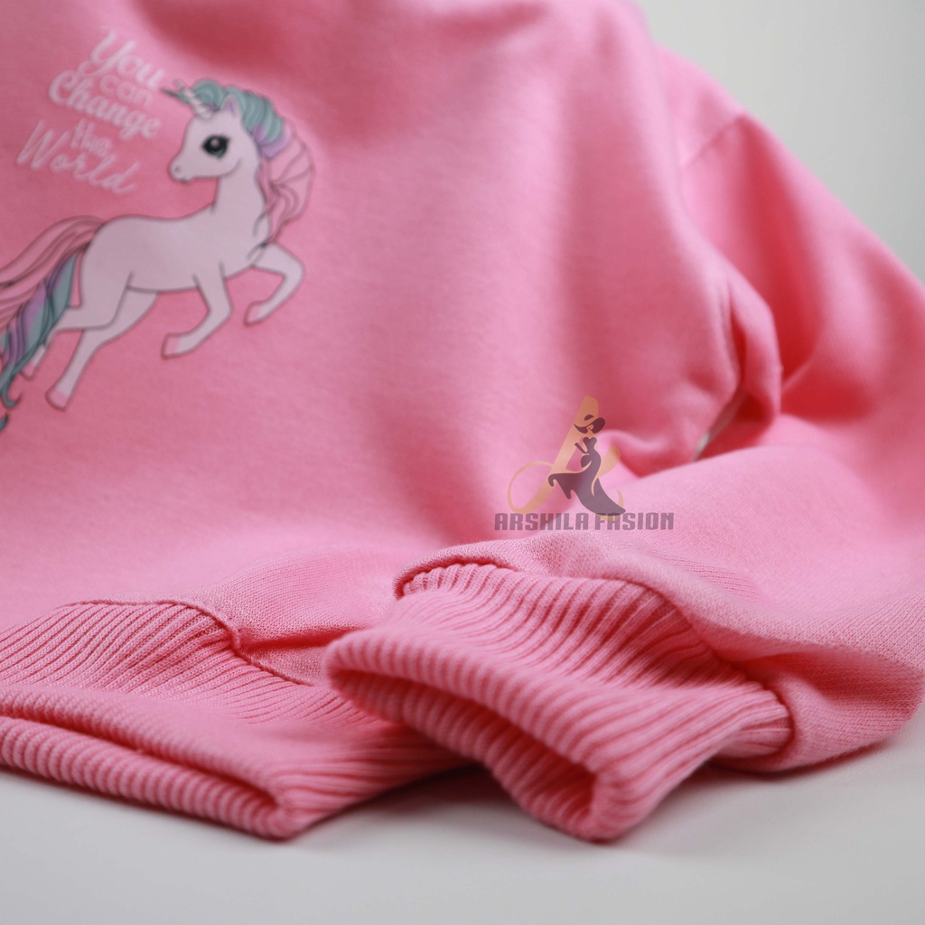 SWEATER POLOS ANAK TANPA KUPLUK SABLON FONY