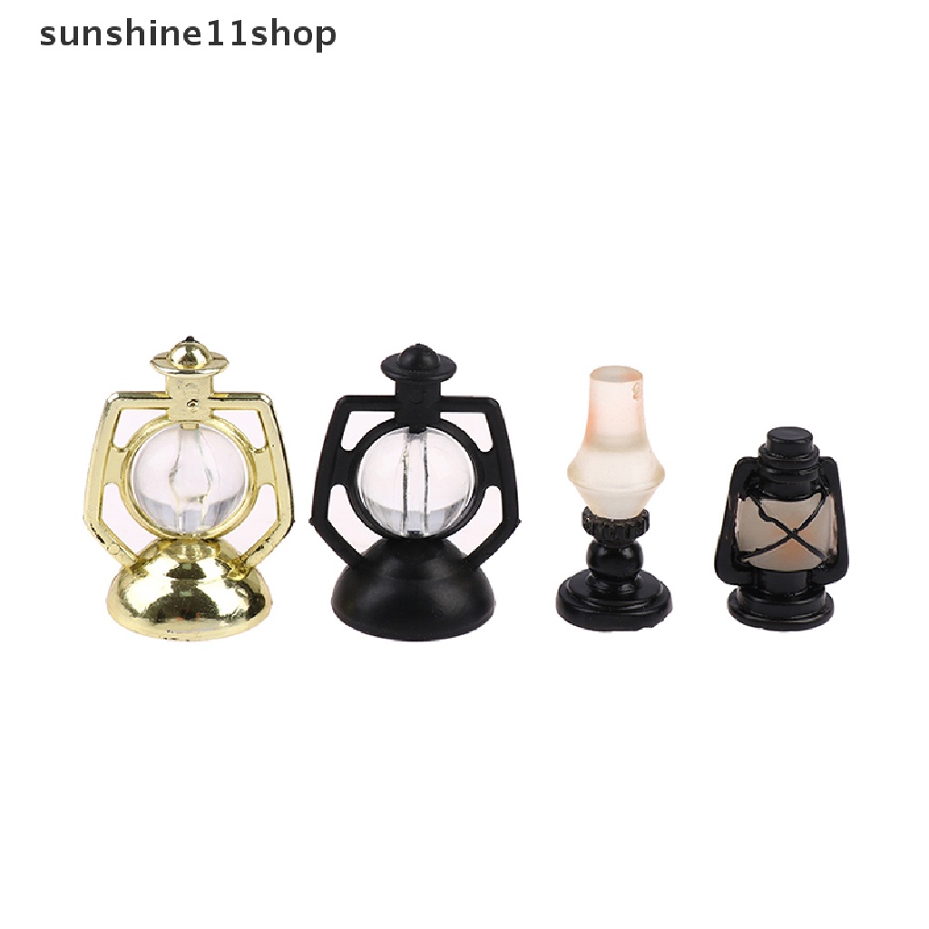 (SHO) Miniatur Lampu Minyak Skala 1: 12 Untuk Dekorasi Rumah Boneka