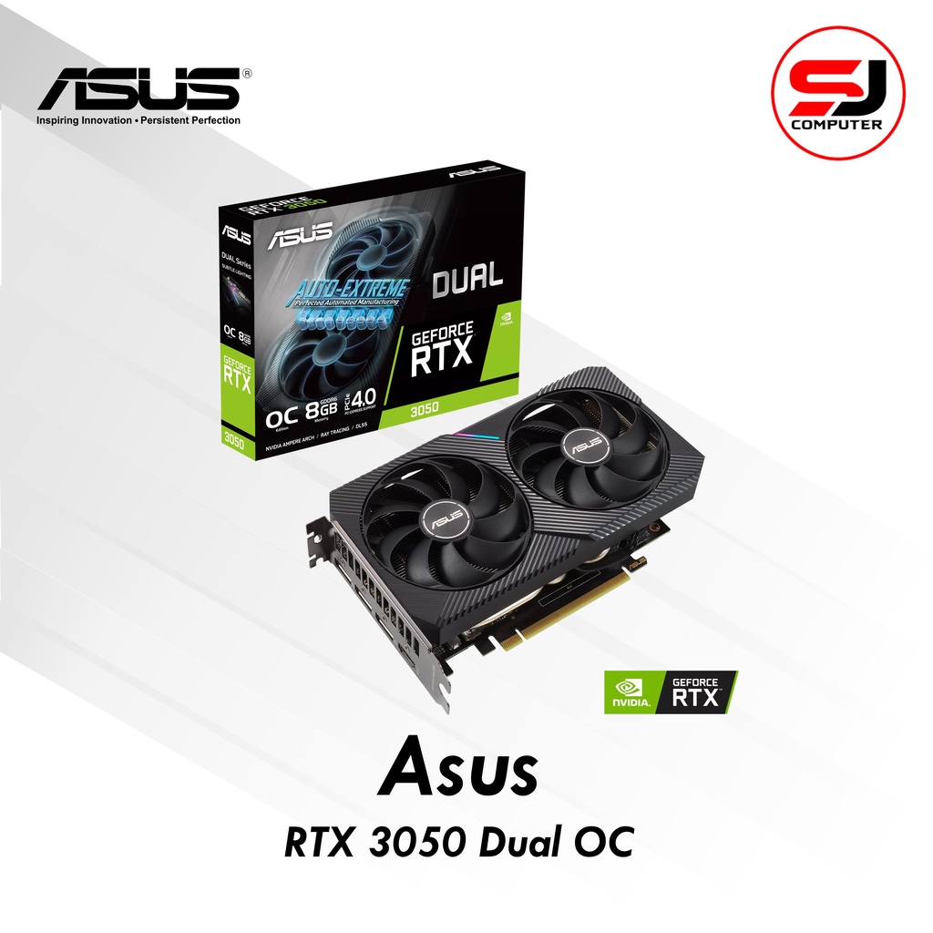 VGA ASUS RTX 3050 DUAL GAMING OC 8GB DDR6 Nvidia Geforce