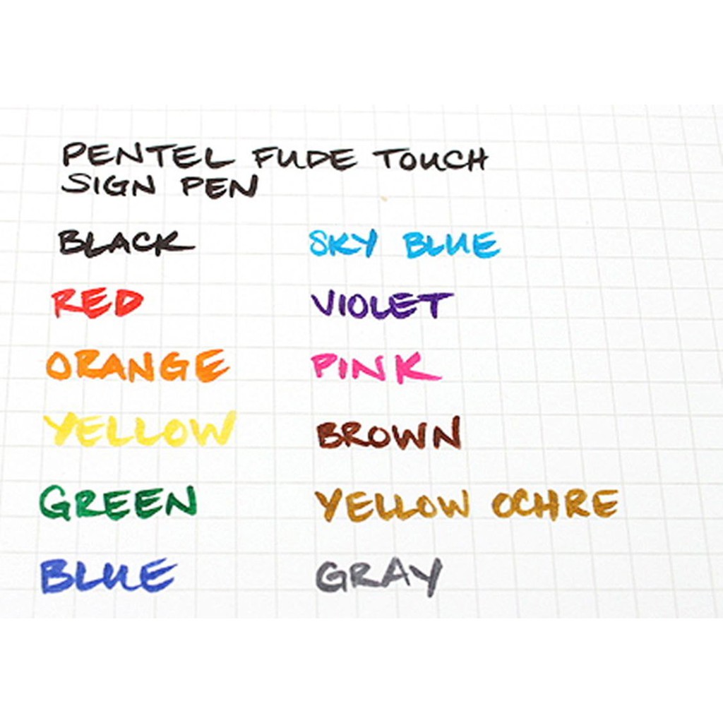 

RB Pentel Touch Brush Sign Pen Colouring Kuas Spidol Lettering Doodle Murah Berkualitas