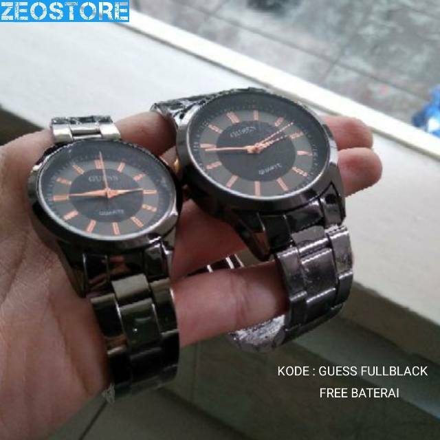 Premium (RRW) JAM TANGAN COUPLE RANTAI PRIA WANITA GUESS COLLECTION COWOK Distributor Termurah