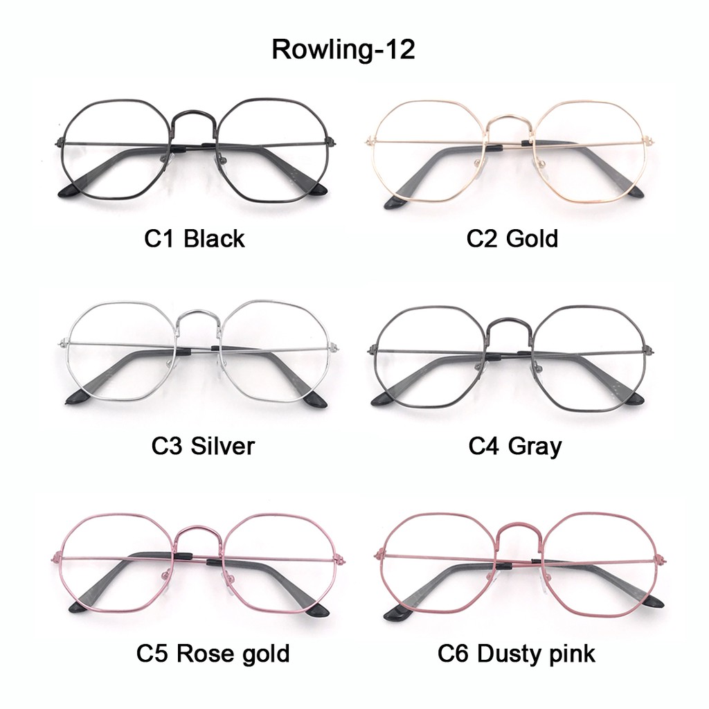 rowling(12-3)Frame&amp;Lensa Kacamata/Kacamata Fashion Pria&amp;Wanita/New Fashion/Rowling New Sunglasses Kacamata Fashion