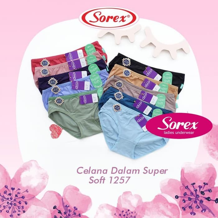 Celana Dalam Cewek / CD Wanita Prempuan Super Soft Merek Sorex Model 1238 &amp; 1239 &amp; 1257