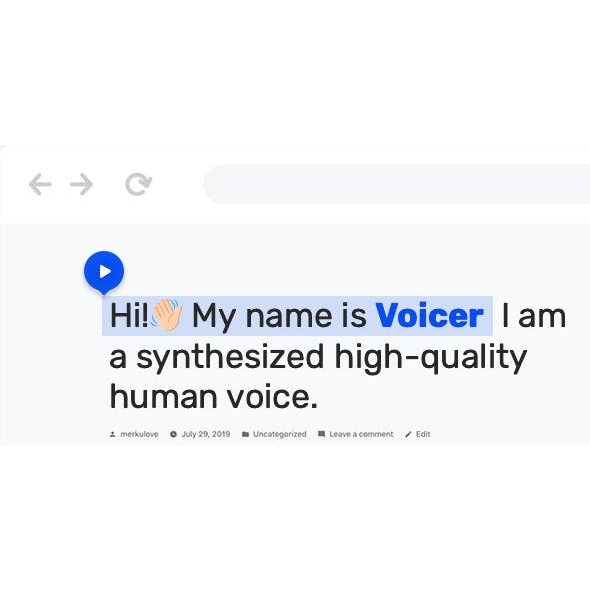 Voicer  - Text to Speech Plugin for WordPress