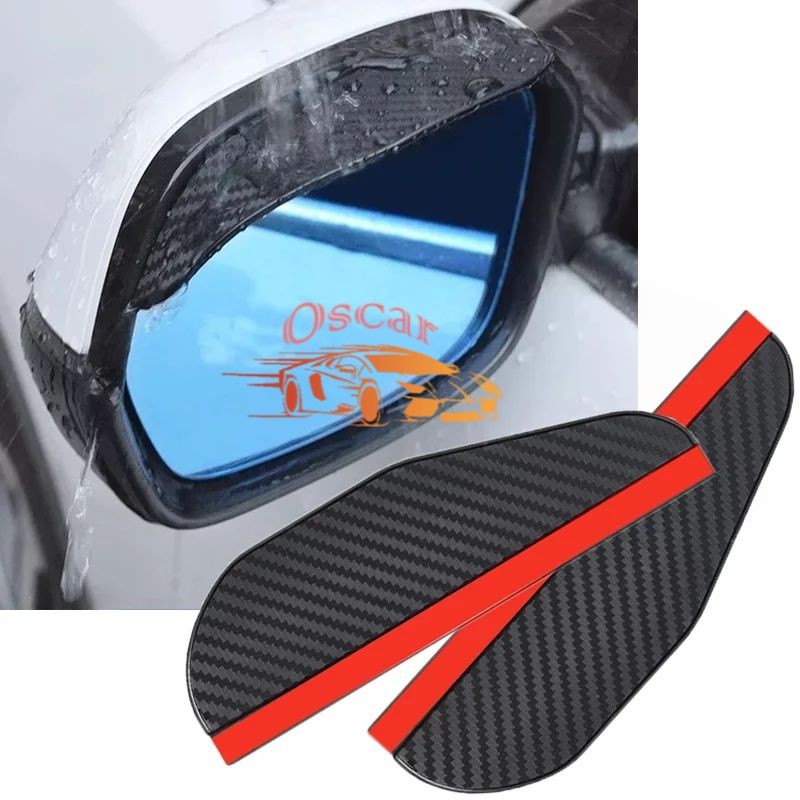 Talang Air Spion Mobil Motif Sporty / Topi Penahan Dan Pelindung Spion Mobil