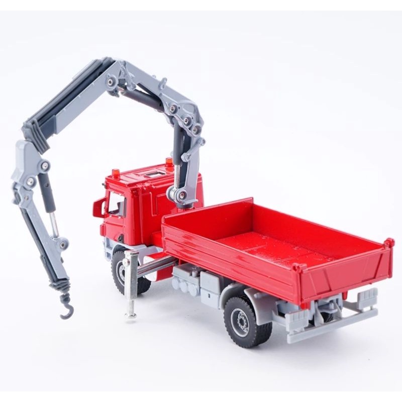 Diecast Truck KDW Atego With Crane Miniatur Alat Berat 1:50