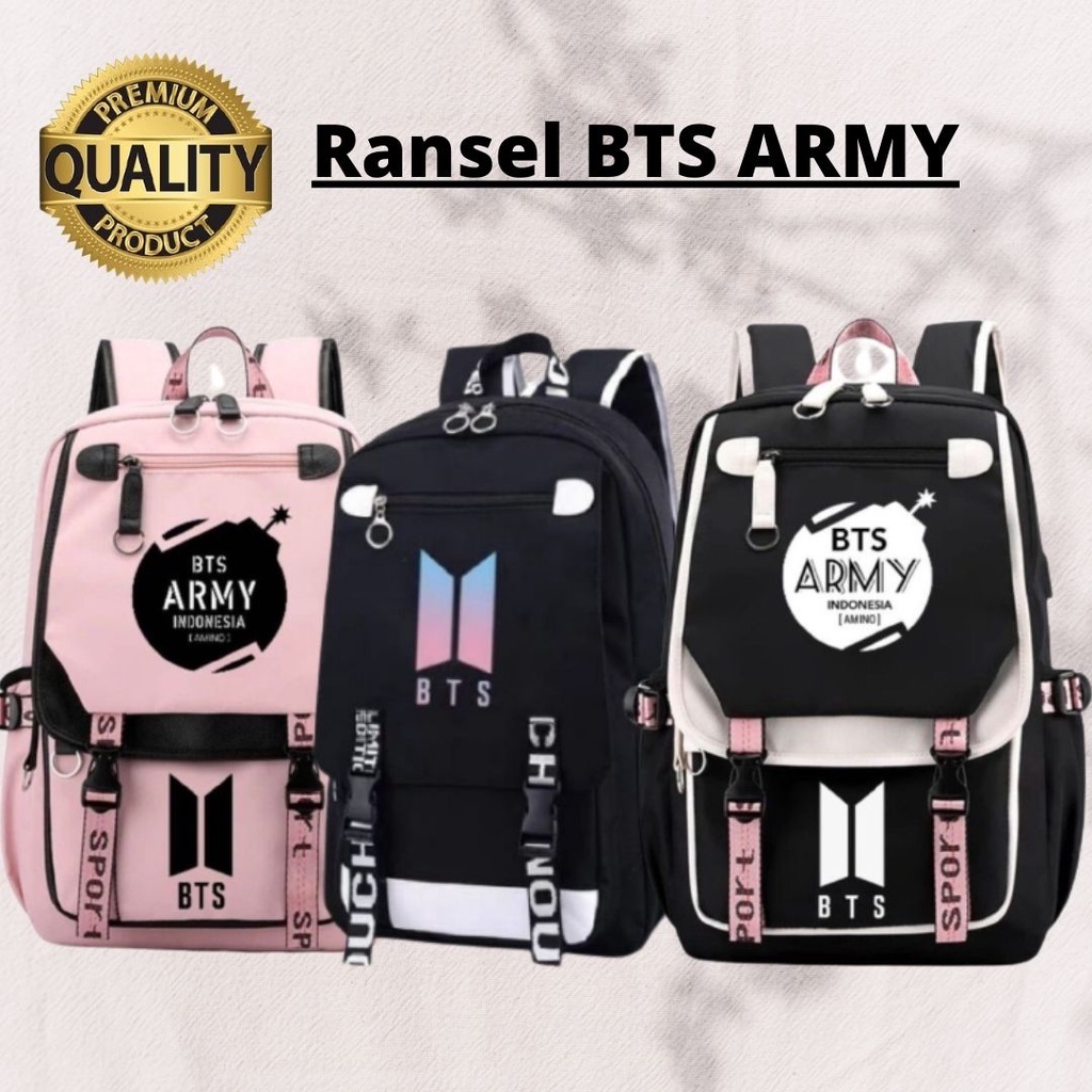 Tas ransel BTS ARMY / Ransel sekolah anak motif BTS KPOP KOREA