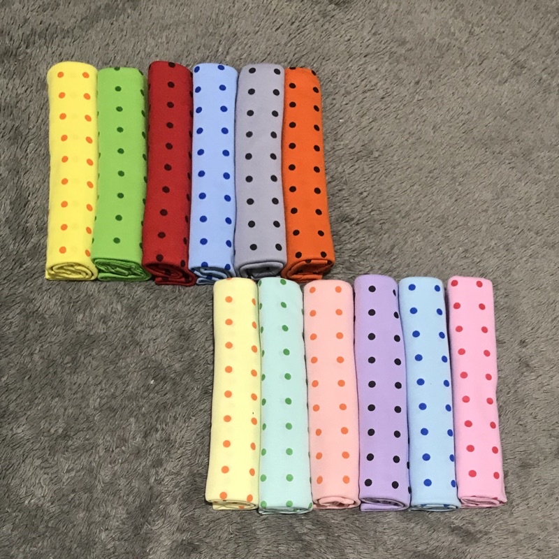 1 PAK (6PCS) BEDONG KAOS RAINBOW / SELIMUT BAYI KATUN TERMURAH