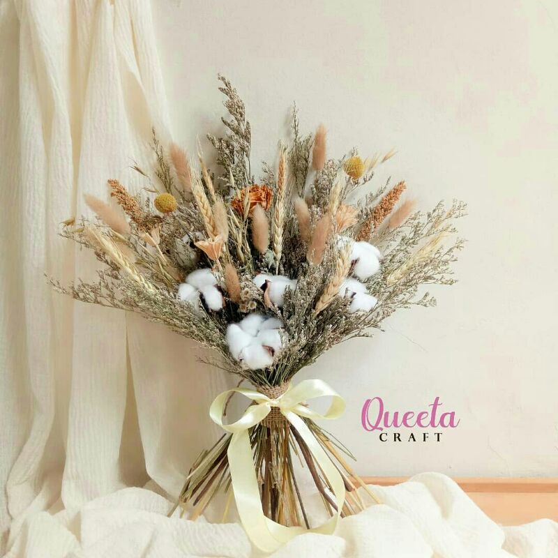 buket bunga kering/buket wedding/buket prewedding/wedding bouquet/dried flower bouquet