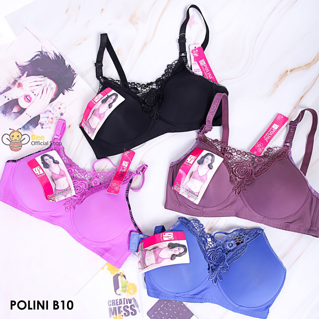 BEE - Pakaian Dalam Wanita Bra Push Up Bh Busa Tebal Tanpa Kawat Premium Quality Polini B04