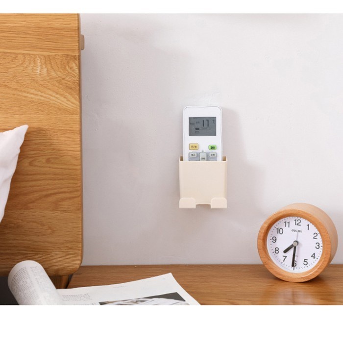 CEV Hook Depan Tempat Remote Charger Cas Hp Rak Colokan Kabel 2in1 Tempel