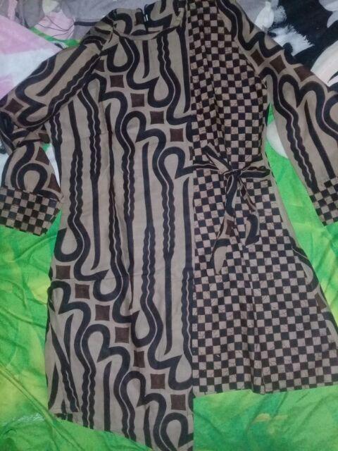 Terlaris Serut Genes Jelita Tunic Navbor Yelbor Whitbor Creambor Tunik Batik Modern Hrb030 Dolbi Dob