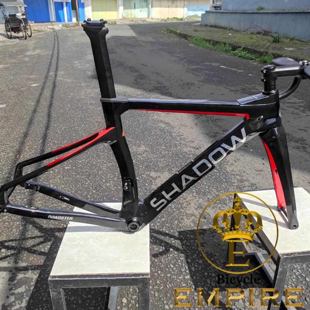 Frame Set Sepeda Roadbike Shadow Roadster Carbon Disc Brake Bicycle Empire