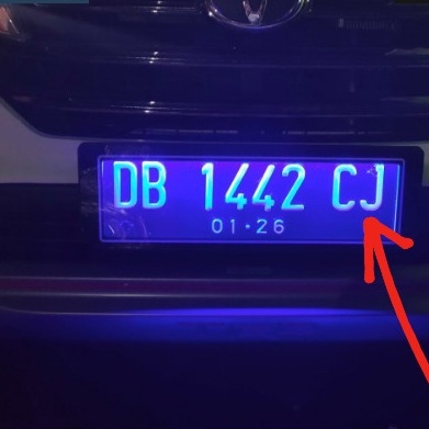 Cover Tempat Dudukan Plat Nomor Mobil Baru Lampu LED Akrilik TERBARU