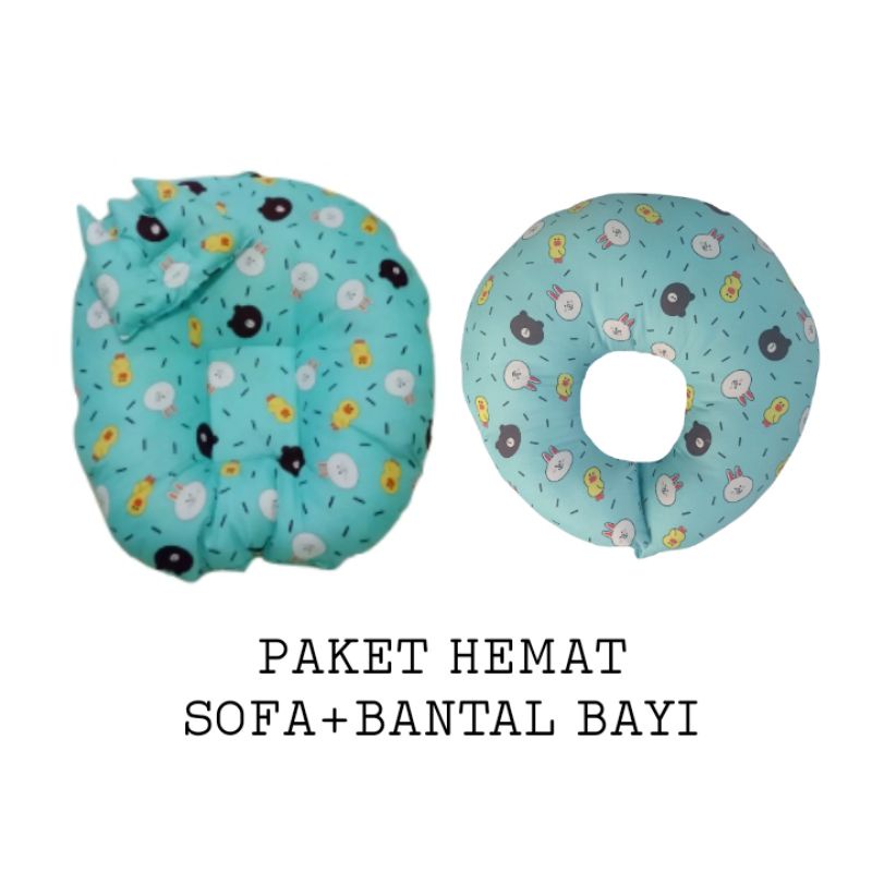 Paket Hemat!!! Sofa Bayi+Bantal Menyusui Bayi