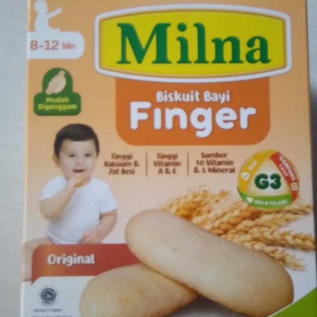 Milna biskuit bayi Finger rasa original