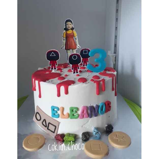 

KUE ULANG TAHUN SQUID GAME / CAKE BIRTHDAY SQUID GAME / CUSTOM CAKE JAKARTA KUE ULTAH SQUID GAME