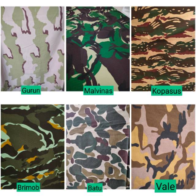 Bahan kain loreng ripstop ripstok PDL ARMY TNI AD GULUNGAN PREMIUM RIPSTOK RIPSTOCK